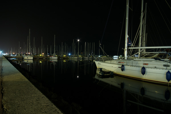 Marina Sukošan at night