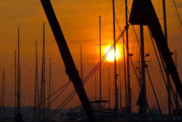 Urlaub Segeln Sonnenuntergang