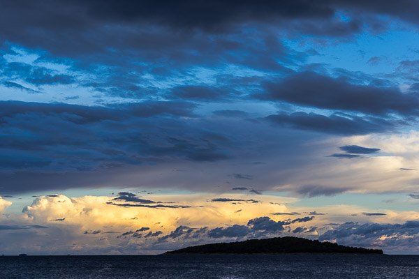 Segelurlaub - Abendstimmung auf See