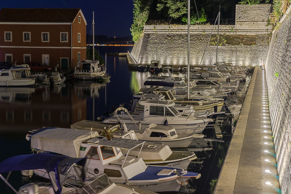 Urlaub Kroatien Abendstimmung alter Hafen